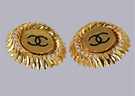 chanel clip earrings 80's|classic chanel inspired earrings.